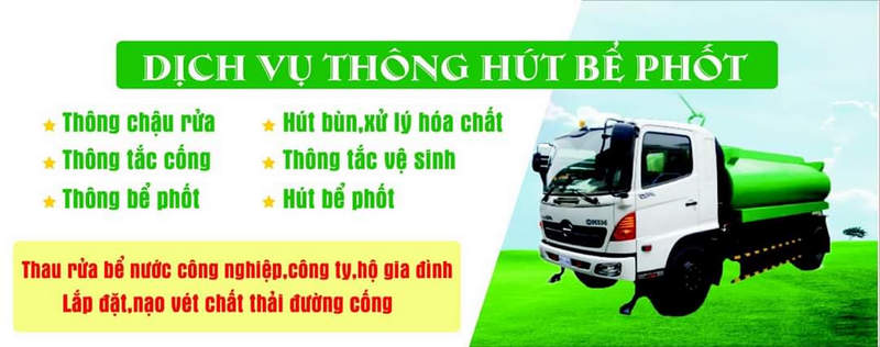 hút bể phốt tại Long Biên
